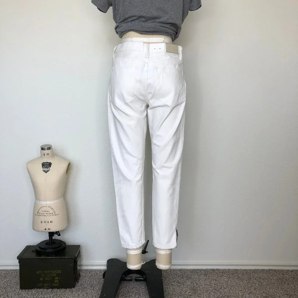 AllSaints Jasper Denim Jeans Cropped Ankle Zip - Picture 7 of 12